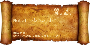 Metzl László névjegykártya